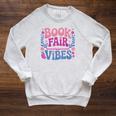 Book Fair Vibes Retro Teacher Reading Lovers Librarian Raglan Sleeve Sweatshirt Heather Mustard Book Fair Vibes Retro Teacher Reading Lovers Librarian Raglan Sleeve Sweatshirt Heather Mustard