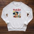 Book Girl Summer We Read At Dawn Raglan Sleeve Sweatshirt Heather Mustard