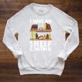 Book Lover Art For Men Women Bookworm Novel Librarian Raglan Sleeve Sweatshirt Heather Mustard