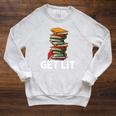 Book Lover For Bookworm Reading Lover Men Women Premium Tri-Blend Raglan Sleeve Sweatshirt Heather Mustard