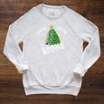 Book Lover Christmas Tree Holiday Reading Love To Read Raglan Sleeve Sweatshirt Heather Mustard