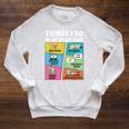 Book Lover Men Women Boys Girls Kids Reading Raglan Sleeve Sweatshirt Heather Mustard