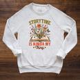 Book Lover Reader Bookish Floral Storytime Is Kinda My Thing Raglan Sleeve Sweatshirt Heather Mustard