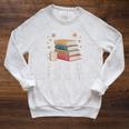 Book Lover Book Reading Coffee Premium Tri-Blend Raglan Sleeve Sweatshirt Heather Mustard
