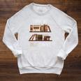 Book Lover Saying I Have No Shelf Control Raglan Sleeve Sweatshirt Heather Mustard