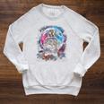 Book Lovers Cool Astronaut Reading Books In Space Kids Raglan Sleeve Sweatshirt Heather Mustard