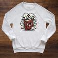 Book Madness Reading Lover School Humor Raglan Sleeve Sweatshirt Heather Mustard