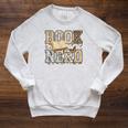 Book Nerd Vintage Floral Booktrovert Reading Lover Bookish Raglan Sleeve Sweatshirt Heather Mustard