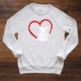 Book Nerd's Book Lover's Valentine's Day Raglan Sleeve Sweatshirt Heather Mustard