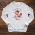 If My Book Is Open Your Mouth Be Closed Raglan Sleeve Sweatshirt Heather Mustard