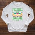 Book And Pajama Pajamas On Book Open Raglan Sleeve Sweatshirt Heather Mustard Book And Pajama Pajamas On Book Open Raglan Sleeve Sweatshirt Heather Mustard