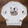 Book Are My Therapy Skeleton Book Reading Floral Butterfly Raglan Sleeve Sweatshirt Heather Mustard Book Are My Therapy Skeleton Book Reading Floral Butterfly Raglan Sleeve Sweatshirt Heather Mustard