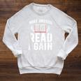 Book Reading Make America Read Again Raglan Sleeve Sweatshirt Heather Mustard Book Reading Make America Read Again Raglan Sleeve Sweatshirt Heather Mustard