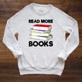 Book Reading Books Librarian Read More Books Raglan Sleeve Sweatshirt Heather Mustard