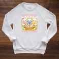 Book Reading Lover Easter Bookish Every Bunny Loves To Read Raglan Sleeve Sweatshirt Heather Mustard