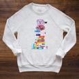 Book Reading Tea Coffee Kawaii Bookworm Koala Raglan Sleeve Sweatshirt Heather Mustard