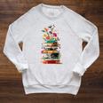 Book Stack With Flowers Reading Lover Bookish Raglan Sleeve Sweatshirt Heather Mustard Book Stack With Flowers Reading Lover Bookish Raglan Sleeve Sweatshirt Heather Mustard