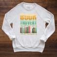 Book Trovert Introvert Reader Raglan Sleeve Sweatshirt Heather Mustard