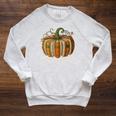 All Booked For Fall Book Pumpkin Reading Halloween Teacher Raglan Sleeve Sweatshirt Heather Mustard