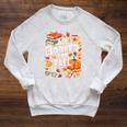 All Booked For Fall Cute Book Lover Autumn Reading Bookish Raglan Sleeve Sweatshirt Heather Mustard
