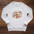 My Weekend Is All Booked Pretty Cozy Book Lover Raglan Sleeve Sweatshirt Heather Mustard
