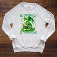 All Booked For St Patrick's Day Fun Dragon For Men Women Kid Raglan Sleeve Sweatshirt Heather Mustard