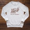 Bookish Fox Reading Fiction Novel Book Vintage Bookworms Raglan Sleeve Sweatshirt Heather Mustard
