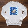 Bookish Fun Inspiring Women Reading Books Raglan Sleeve Sweatshirt Heather Mustard