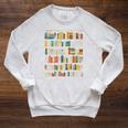 Books Graphic Art Art Books Raglan Sleeve Sweatshirt Heather Mustard