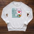Books And Axolotl Kawaii Animal Axolotls Lover Owner Graphic Raglan Sleeve Sweatshirt Heather Mustard