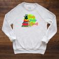 Books Before Bipeds Raglan Sleeve Sweatshirt Heather Mustard