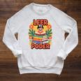 Books Bring Power Leer ES Poder Hispanic Pride Reading Raglan Sleeve Sweatshirt Heather Mustard