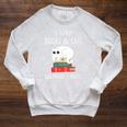 I Like Books Cats And Maybe 3 People Books & Cats Performance Raglan Sleeve Sweatshirt Heather Mustard