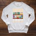 Books Are My Happy Place Raglan Sleeve Sweatshirt Heather Mustard