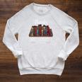 Books Help Introverts Avoid Conversation Raglan Sleeve Sweatshirt Heather Mustard