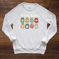 Books Are My Jam Shirt Book Lover Reader Reading Teacher Raglan Sleeve Sweatshirt Heather Mustard