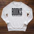 Books Are My Love Language Reading Writer Book Lover Raglan Sleeve Sweatshirt Heather Mustard