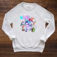 Books Are Magic Fantasy Bookworm Raglan Sleeve Sweatshirt Heather Mustard