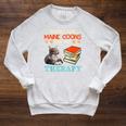 BOOKS AND MAINE COONS ARE MY THERAPY Main Coon Raglan Sleeve Sweatshirt Heather Mustard BOOKS AND MAINE COONS ARE MY THERAPY Main Coon Raglan Sleeve Sweatshirt Heather Mustard