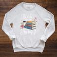 Books Are My Therapy Reading Lover Cozy Environment Raglan Sleeve Sweatshirt Heather Mustard Books Are My Therapy Reading Lover Cozy Environment Raglan Sleeve Sweatshirt Heather Mustard