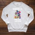 Books Reading Is Fun Turtely Awesome Sea Turtle Reading Book Raglan Sleeve Sweatshirt Heather Mustard