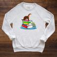 Books Sea Otter Teacher Raglan Sleeve Sweatshirt Heather Mustard