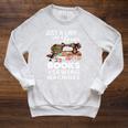 BOOKS AND SEWING QUILTING Quilting FOR MEN & WOMEN Raglan Sleeve Sweatshirt Heather Mustard