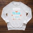 Books Are TV Smart People Birthday Christmas Readers Raglan Sleeve Sweatshirt Heather Mustard