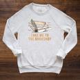 Take Me To The Bookshop Bookworm Reading Book Lover Raglan Sleeve Sweatshirt Heather Mustard
