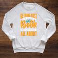 Bookstore Owner Quote Raglan Sleeve Sweatshirt Heather Mustard