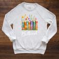 Booktrovert Book Reader Book Nerd Book Reading Lover Premium Tri-Blend Raglan Sleeve Sweatshirt Heather Mustard