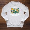 Bookworm Books Reading I Am A Book Dragon Raglan Sleeve Sweatshirt Heather Mustard