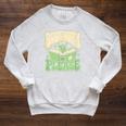 Bookworm Please Book Lover Reader Raglan Sleeve Sweatshirt Heather Mustard