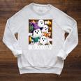 Boooks Ghosts Reading Book Retro Halloween Teacher Librarian Raglan Sleeve Sweatshirt Heather Mustard Boooks Ghosts Reading Book Retro Halloween Teacher Librarian Raglan Sleeve Sweatshirt Heather Mustard